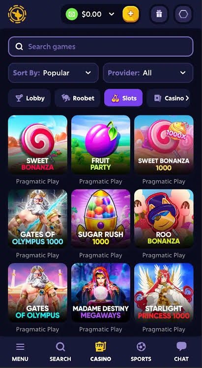 Roobet - Casino ohne Verifizierung